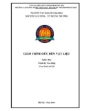 Giáo trình Sức bền vật liệu (Nghề: Hàn - Cao đẳng): Phần 1 - Trường CĐ nghề Việt Nam - Hàn Quốc thành phố Hà Nội