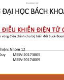 Bài thuyết trình: Thiết kế mạch vòng điều chỉnh cho bộ biến đổi Buck-Boost theo chế độ điện áp