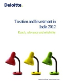 Taxation and Investment in India 2012: Reach, relevance and reliability