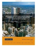 Taxation of Open-End Real Estate Investment Structures for German Institutional Investors into Canada