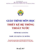 Giáo trình Thiết kế hệ thống thoát nước (Nghề Xây dựng cầu đường – Trình độ cao đẳng) – Trường CĐ GTVT Trung ương I