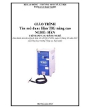 Giáo trình Hàn TIG nâng cao (Nghề: Hàn - Cao đẳng) - Tổng cục Dạy nghề