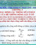 Bài giảng Lý thuyết ô tô: Chương 3 - Trường CĐ Công nghệ