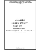 Giáo trình Hàn vảy (Nghề: Hàn - Cao đẳng) - Trường Cao đẳng Cơ điện Xây dựng Việt Xô