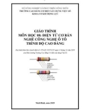 Giáo trình Điện tử cơ bản (Nghề: Công nghệ ô tô - Cao đẳng) - Trường Cao đẳng Cơ điện Xây dựng Việt Xô