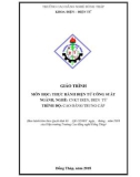 Giáo trình Thực hành điện tử công suất (Nghề: Công nghệ kỹ thuật Điện-Điện tử - CĐ/TC) - Trường Cao đẳng nghề Đồng Tháp