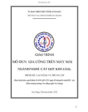 Giáo trình Gia công trên máy mài (Nghề: Cắt gọt kim loại - Trình độ CĐ/TC) - Trường Cao đẳng Nghề An Giang