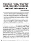 The demand for self-treatment in the public health insurance: Evidence from Vietnam