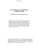 The Development of Mutual Funds Around the World