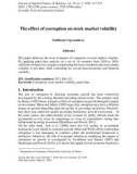 The effect of corruption on stock market volatility