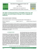 The effect of financial distress probability, firm size and liquidity on stock return of energy users companies in Indonesia