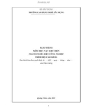 Giáo trình Vật liệu điện (Nghề: Điện công nghiệp - Cao đẳng) - Trường Cao đẳng nghề Xây dựng