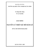 Giáo trình Nguyên lí thiết kế mỏ hầm lò: Phần 1 - Trường ĐH Công nghiệp Quảng Ninh