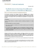 THE EU ALTERNATIVE INVESTMENT FUND MANAGERS DIRECTIVE: IMPACT ON NON-EU FUND MANAGERS