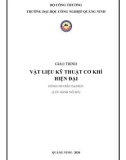 Giáo trình Vật liệu kỹ thuật cơ khí hiện đại: Phần 1 - Trường ĐH Công nghiệp Quảng Ninh