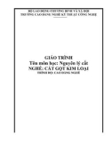 Giáo trình Nguyên lý cắt (Nghề: Cắt gọt kim loại - Trình độ: Cao đẳng nghề) – CĐN Kỹ thuật Công nghệ (2021)