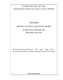 Giáo trình Nguyên lý chi tiết máy sợi dệt (Ngành: Công nghệ sợi, dệt - Trình độ: Cao đẳng) - Trường CĐ Kinh tế - Kỹ thuật Vinatex TP. HCM