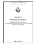 Giáo trình Tiện trụ ngắn, trụ bậc, tiện trụ dài L≈10D, tiện cắt rãnh, cắt đứt (Nghề: Điện công nghiệp - CĐ/TC) - Trường Cao đẳng nghề Đồng Tháp