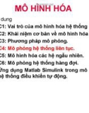 Bài giảng Mô hình hóa và điều khiển - Chương 4: Mô phỏng hệ thống liên tục