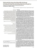 Đánh giá khả năng chịu động đất của khung bê tông cốt thép theo phương pháp hệ số chuyển vị