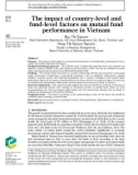 The impact of country-level and fund-level factors on mutual fund performance in Vietnam