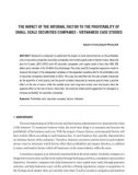 The impact of the internal factor to the profitability of small scale securities companies - Vietnamese case studies