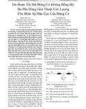 Dự đoán tốc độ động cơ không đồng bộ ba pha dùng giải thuật ước lượng cho điện áp đầu cực của động cơ