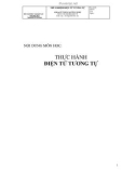 Giáo trình Thực hành Điện tử tương tự - Trường ĐH Mở TP. Hồ Chí Minh