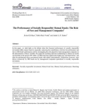 The Performance of Socially Responsible Mutual Funds: The Role of Fees and Management Companies ∗