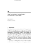 PESTICIDES IN AGRICULTURE AND THE ENVIRONMENT - CHAPTER 9