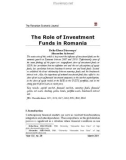 The Role of Investment Funds in Romania