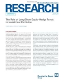 The Role of Long/Short Equity Hedge Funds in Investment Portfolios