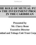 THE ROLE OF MUTUAL FUNDS IN THE INVESTMENT PROCESS IN THE CARIBBEAN