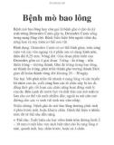 Bệnh mò bao lông