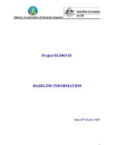 Dự án nông nghiệp Baseline survey with qualitative and quantitative measures from farmers, extension workers 