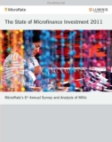 THE STATE OF MICROFINANCE INVESTMENT 2011: MicroRate's 6th Annual Survey & Analysis of MIVs