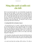 Nông dân nuôi cá miền núi cần biết