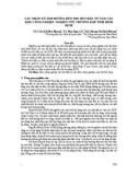 Các nhân tố ảnh hưởng đến thu hút đầu tư vào các khu công nghiệp: Nghiên cứu trường hợp tỉnh Bình Định