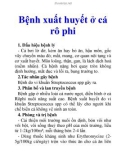 Bệnh xuất huyết ở cá rô phi