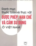 Danh mục thuốc bảo vệ thực vật được phép, hạn chế và cấm sử dụng ở Việt Nam