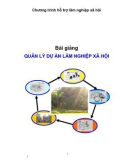 Bài giảng quản lý dự án lâm nghiệp xã hội