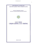 Giáo trình Chọn giống cây trồng - PGS.TS. Vũ Đình Hòa (chủ biên)