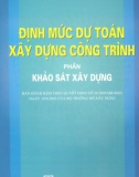 Phần khảo sát xây dựng - Định mức dự toán xây dựng công trình