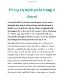 Phòng trị bệnh phấn trắng ở tôm sú