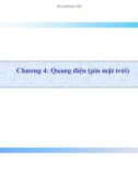 Chương 4: Quang điện (pin mặt trời)