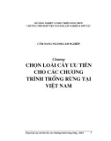 CẨM NANG NGÀNH LÂM NGHIỆP: CHỌN LOÀI CÂY ƯU TIÊN CHO CÁC CHƯƠNG TRÌNH TRỒNG RỪNG TẠI VIỆT NAM