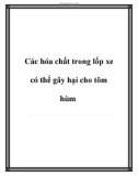 Các hóa chất trong lốp xe có thể gây hại cho tôm hùm