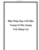 Biện Pháp Hạn Chế Hiện Tượng Xì Mủ, Sượng Trái Măng Cụt