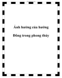 Ảnh hưởng của hướng Đông trong phong thủy