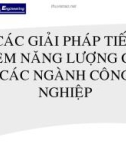 Các giải pháp tiết kiệm năng lượng cho các ngành công nghệp